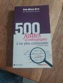 500 fautes d'orthographe à ne plus comettre