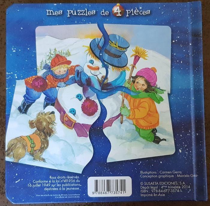 Livre puzzle "je joue avec le père Noël" - photo numéro 2