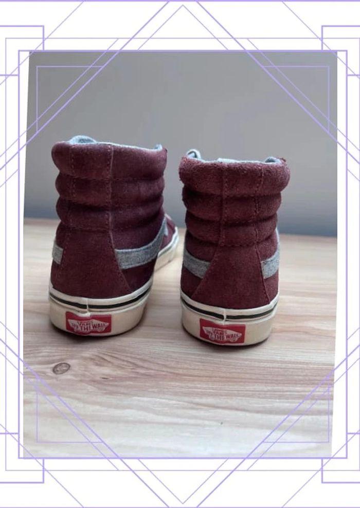 👟 Vans Sk8 High Bordeaux Pointure FR 38 US 7,5 👟 - photo numéro 5