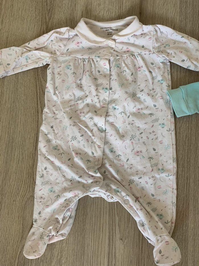 Lot de 2 pyjamas été 3 mois DPAM et Tex + 1 gratuit - photo numéro 3