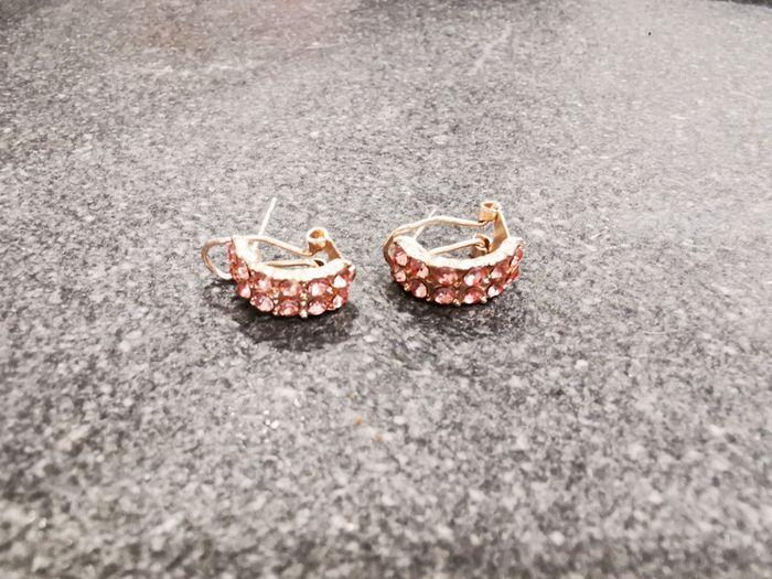 Boucles d'oreilles or rose - photo numéro 1