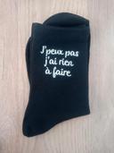 Paire de chaussettes 39/42 J'peux pas j'ai rien à faire