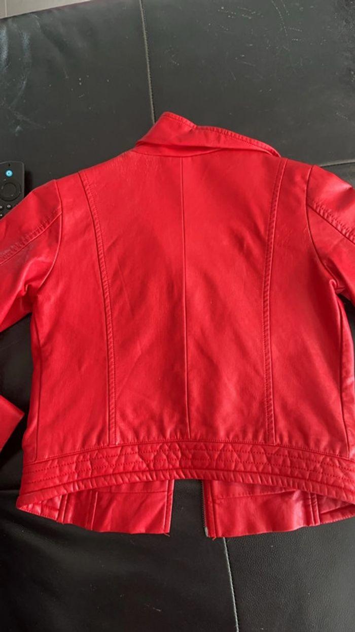 Veste similicuir rouge - photo numéro 3