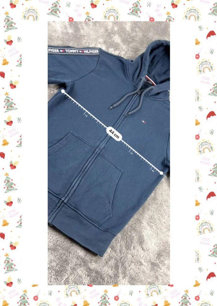 👕 Veste Tommy Hilfiger logo brodé Bleu Marine Taille S 👕 - photo numéro 4