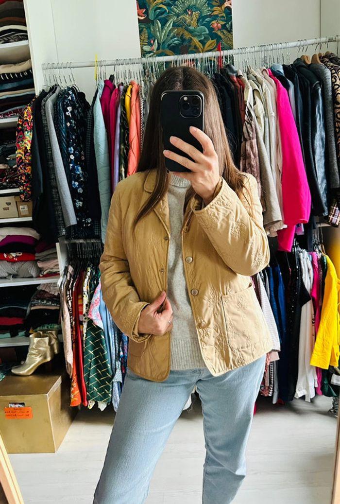 🌸 Veste matelassée - vintage - beige 🌸 - photo numéro 1