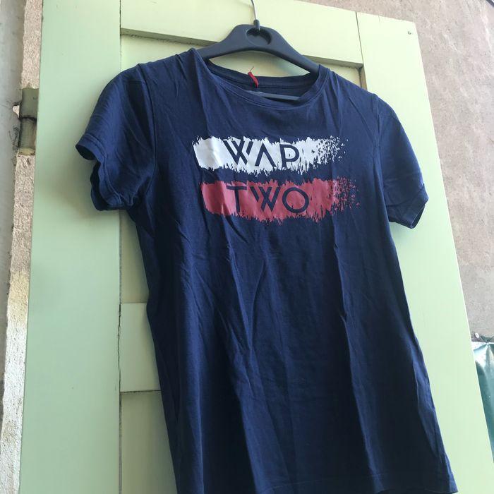 Teeshirt bleu « Wap two » 12 ans - photo numéro 1