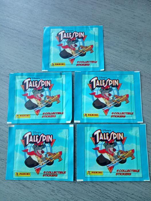 Lot 5 pochettes PANINI Super Baloo (Tales Spin) 1991 scellées - photo numéro 1