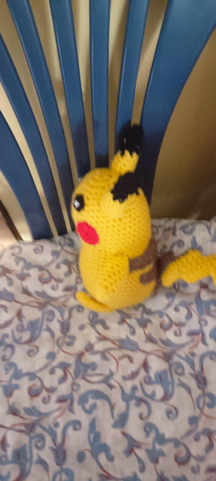 Peluche Pikachu crochet - photo numéro 7