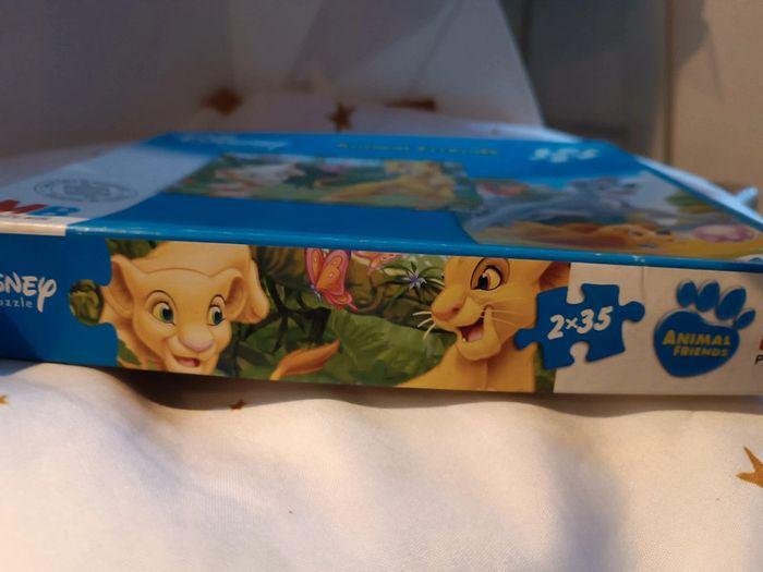 Puzzle Disney MB 35 pièces X2 Simba nala roi lion king belle clochard beauty hobo animal Friends - photo numéro 11