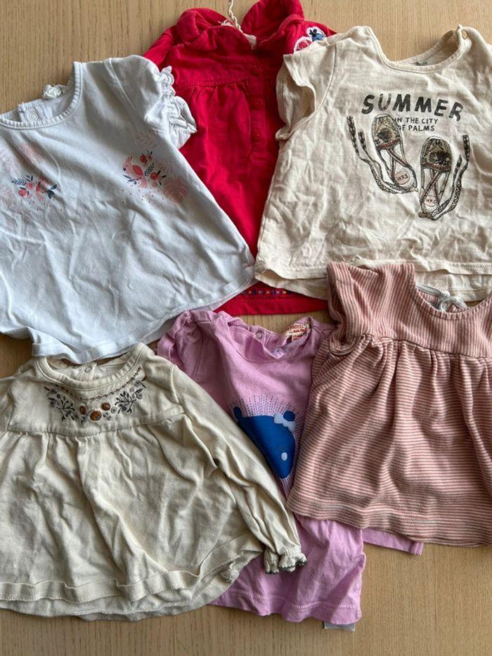 Lot de 6 tee shirts 12 mois - photo numéro 1