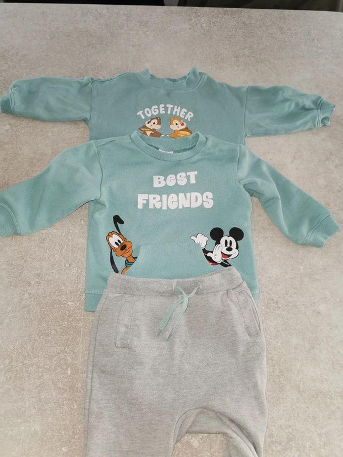 Ensemble Disney Mickey 18 mois +Pull Tic et Tac - photo numéro 1