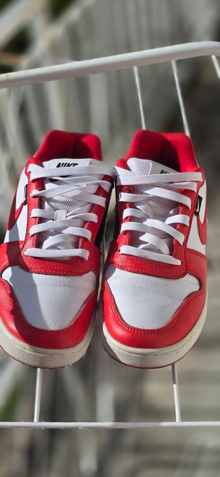 Nike ebernon Low premium white unversity red - photo numéro 2