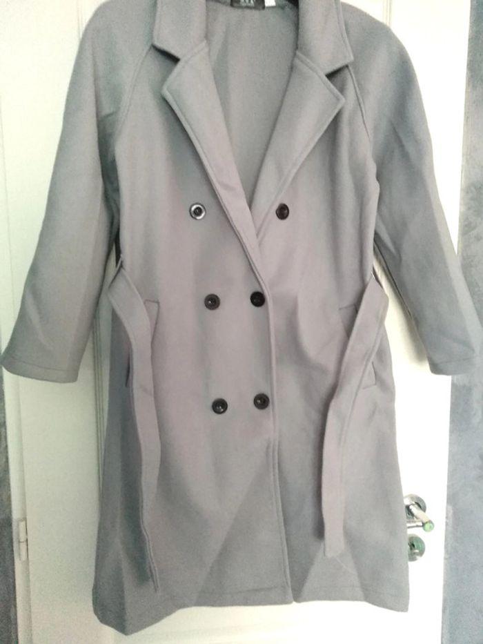 Manteau gris habillé T42-44 - photo numéro 2