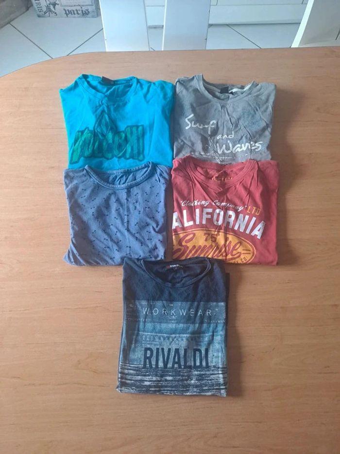 Lot de 5 t-shirts garçon 12 ans