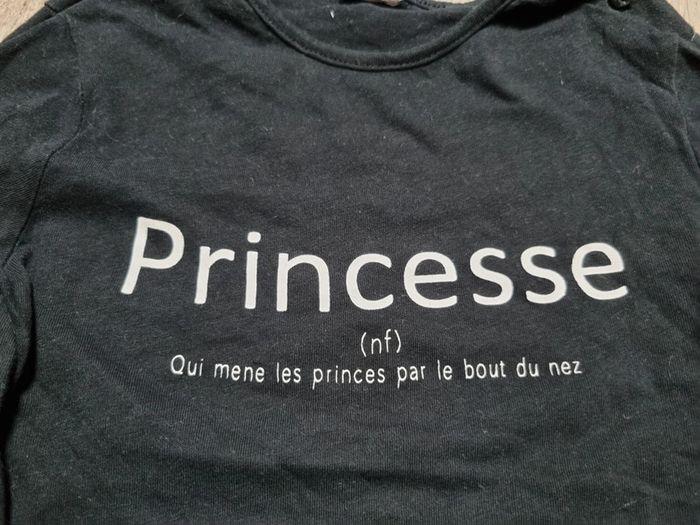 T-shirt noir princesse - photo numéro 2