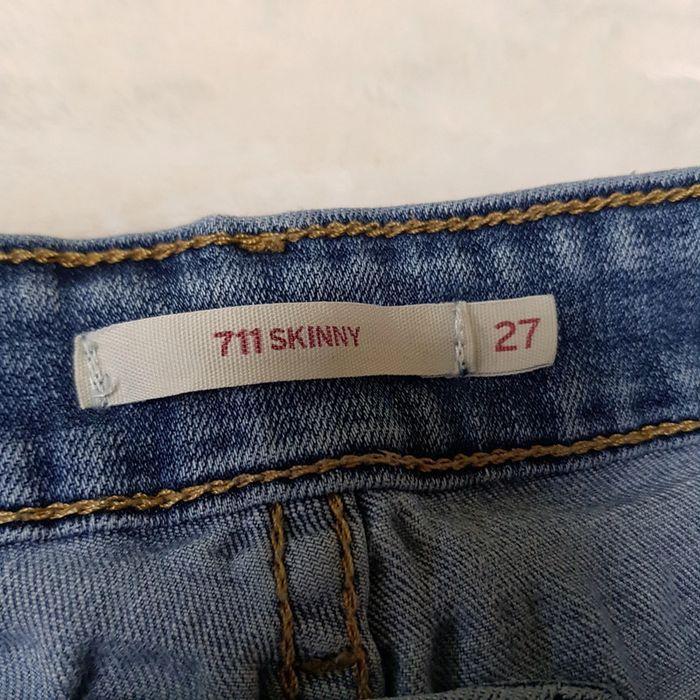 Jean Levi's 711 Skinny W27 L28 Bleu - photo numéro 9