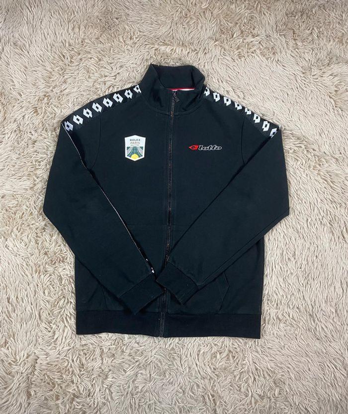 Veste lotto paris rolex master tennis vintage noir taille S - photo numéro 1