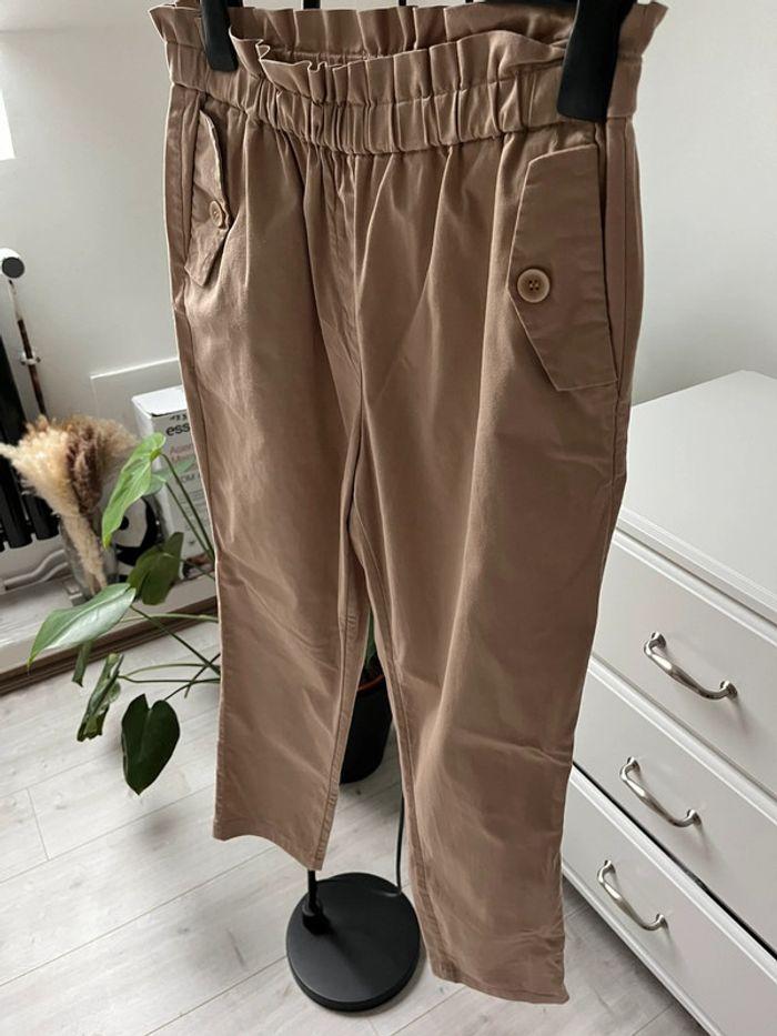 Pantalon fluide marron clair - photo numéro 3