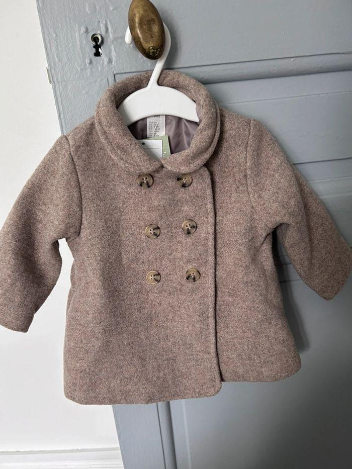 Manteau en laine mélangée bebe - photo numéro 1