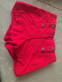 Short rouge coton Jacadi