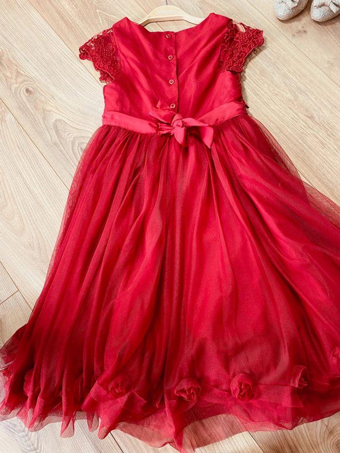 Taille 10 ans robe princesse fille Orchestra rouge bordeaux * broderie et tulle * 🌹 - photo numéro 7