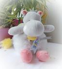 Peluche plush doudou Teddy small a349026 compagnie tropi'cool tropicool hippopotame Hippopotamus