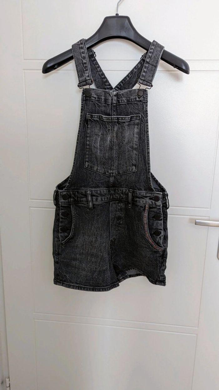 Salopette courte (combi-short) en jeans Superdry - photo numéro 1