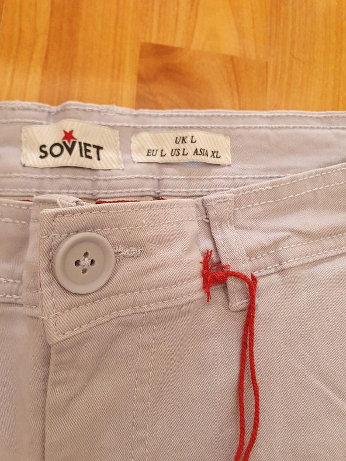 Bermuda Soviet (marque UK) Bleu clair taille L neuf avec étiquette. - photo numéro 3