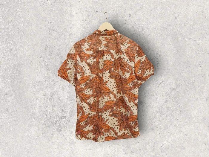 Chemise O'Neill, Taille XL, Motif Fleur Orange, Excellent État - photo numéro 2