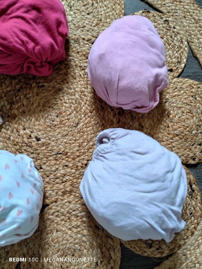 🦋 Lot x 5 draps housses 60 x 120 Lit bébé - photo numéro 3