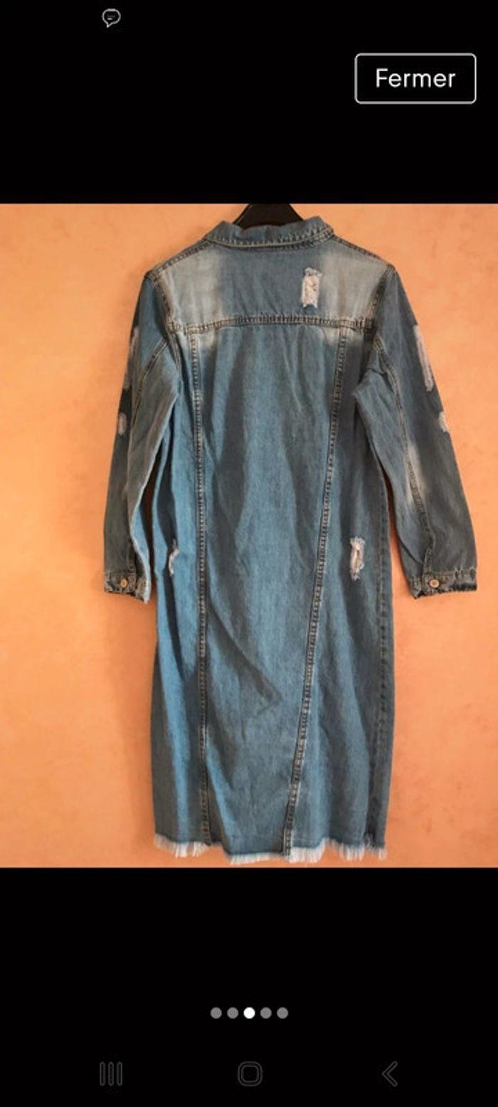 Veste en jean ou robe t 38 - photo numéro 3