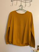 Pull fin femme jaune