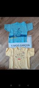 Lot tee-shirt 6 mois