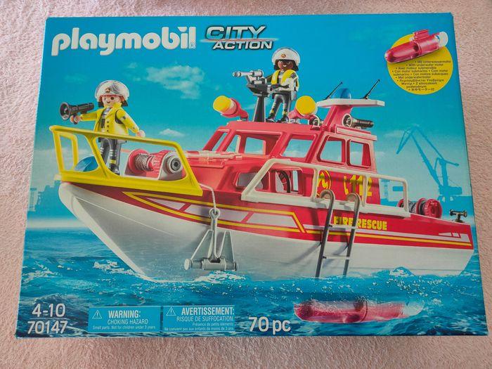 Playmobil City Action - Bateau de sauvetage et pompiers - 70147 - photo numéro 1