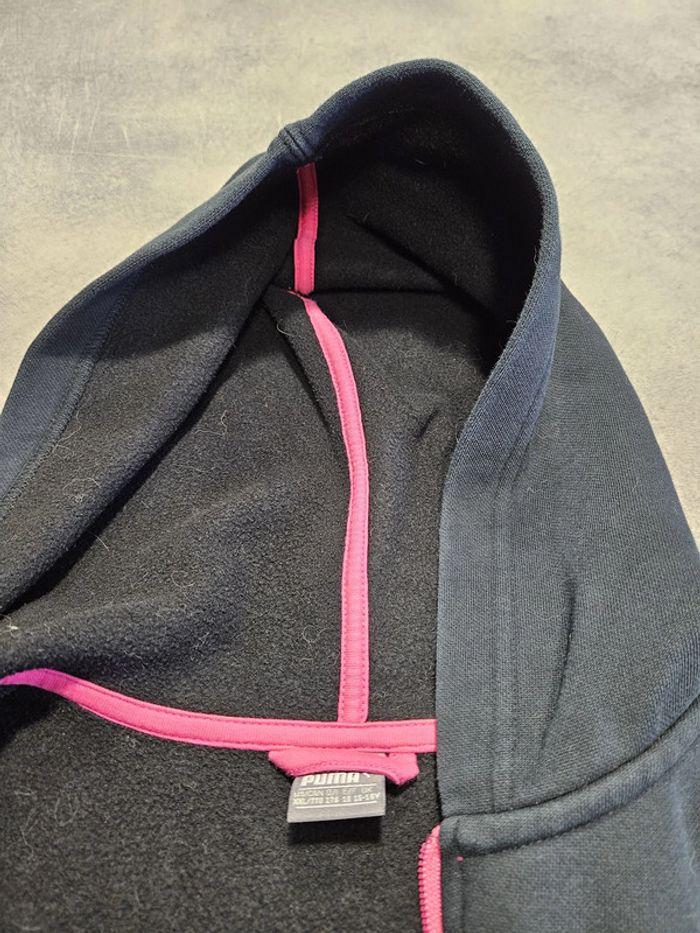 Gilet sweat veste à capuche zippée fille - noir et rose - 16 ans - Puma - photo numéro 10