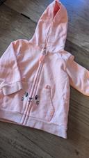 Gilet rose lapin