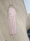 Pantalon tailleur rose pâle