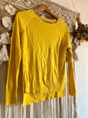 Pull fin jaune ZARA