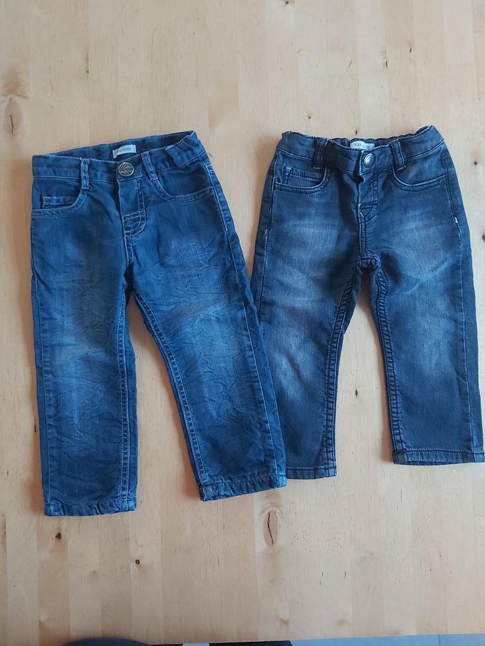 Lot de 2 jeans ikks 18 mois garçon dont 1 doublé - photo numéro 1