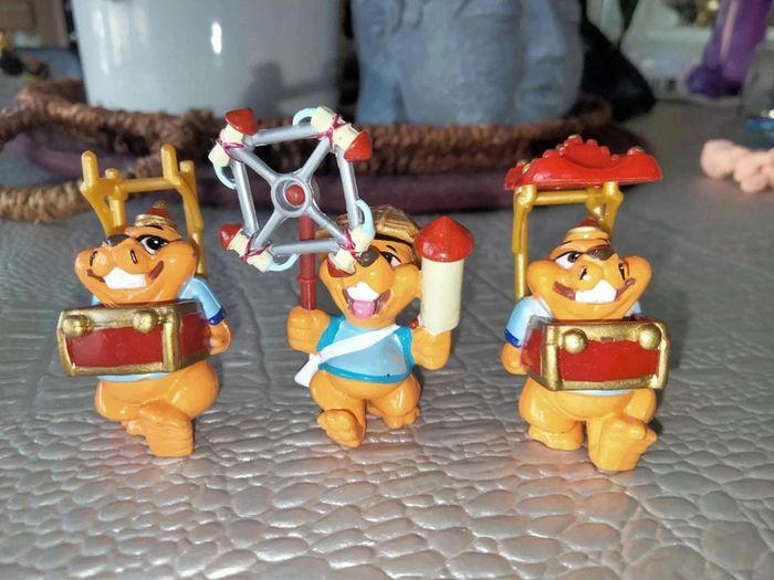 3 figurines monobloc Kinder Castor Chinois Castorcin Ferrero 1999 - photo numéro 1