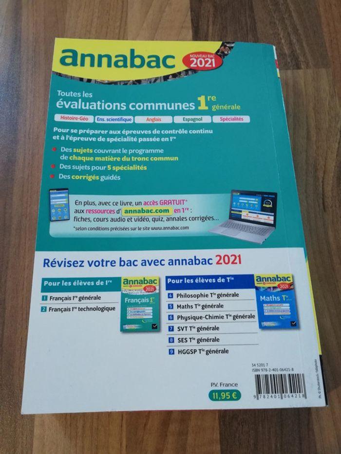 Annabac 2021 tronc commun première générale - photo numéro 4