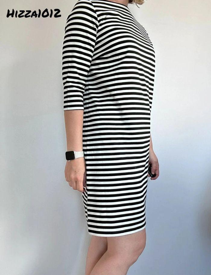 Robe marinière noire et blanche Esmara taille 38/40 💖 - photo numéro 4