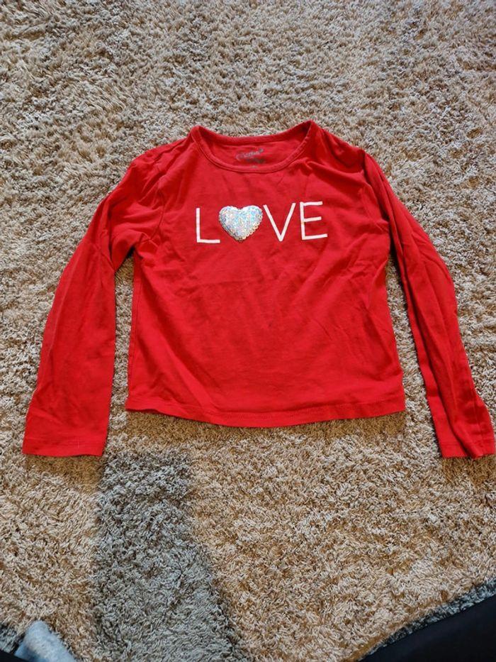 Tee-shirt manche longues love - photo numéro 1