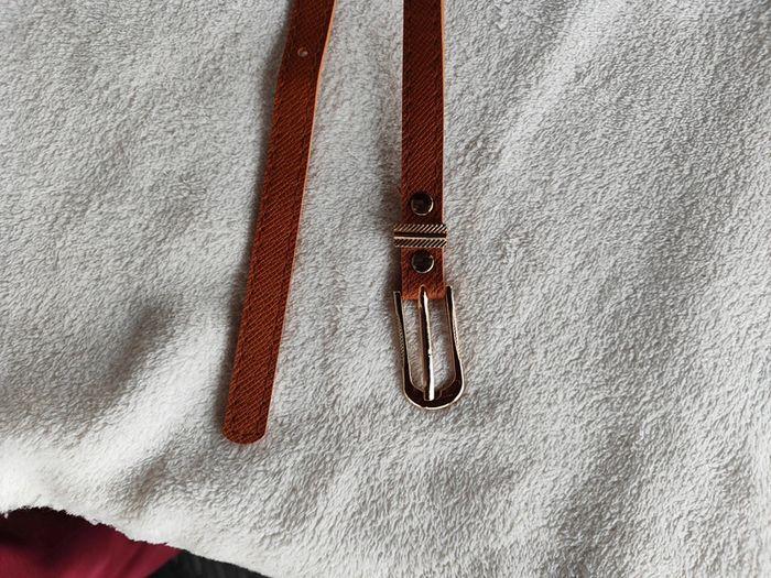 Ceinture marron matière cuir - photo numéro 4