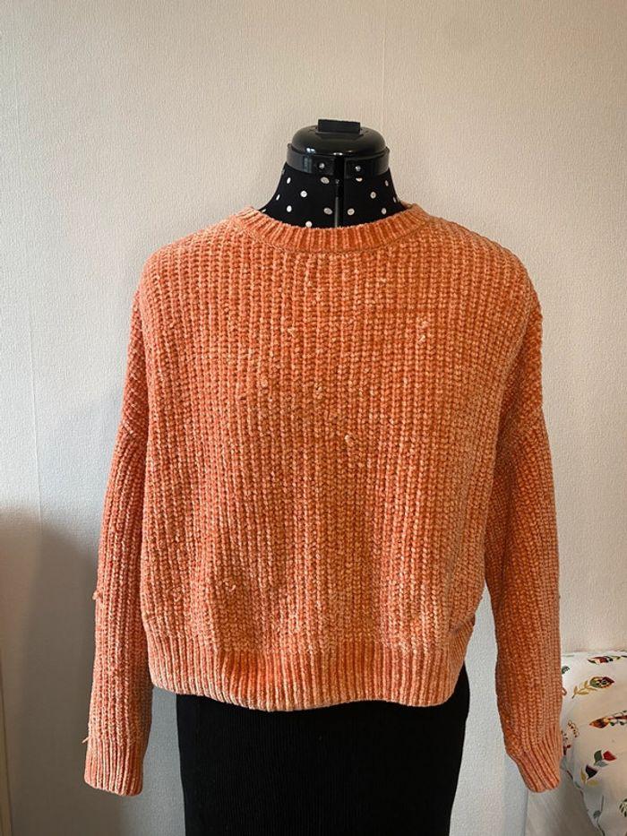 Pull en maille doux rose saumon Pimkie taille S / 36 - photo numéro 1