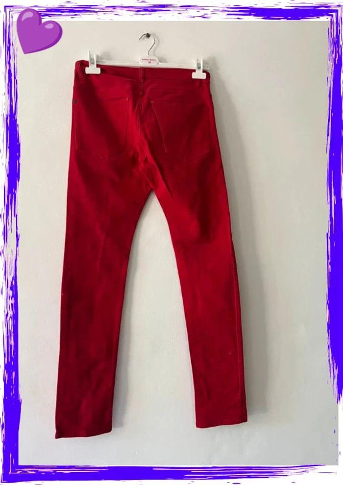 Pantalon rouge H&M - Taille 30 - photo numéro 5