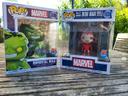 Lot de 2 Funko Pop Marvel Hulk #840 et Iron Man #1038 neuve 🏷