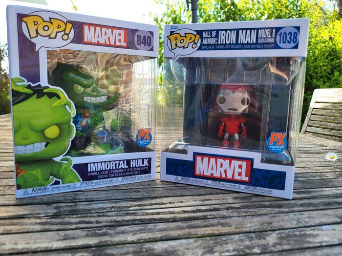 Lot de 2 Funko Pop Marvel Hulk #840 et Iron Man #1038 neuve 🏷 - photo numéro 1