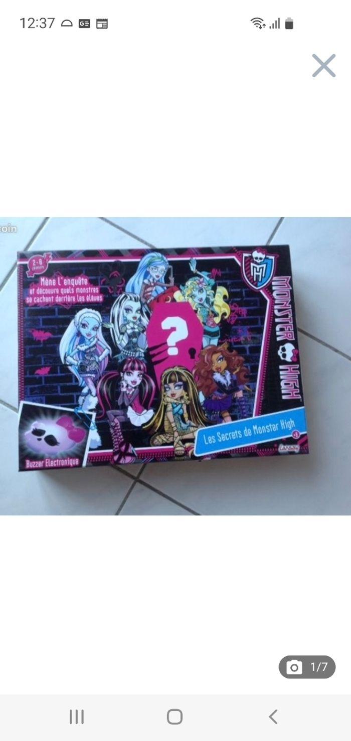 Jeu de société "Les secrets de Monster High" - photo numéro 1