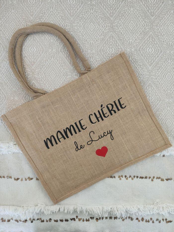 Sac en toile de jute Mamie - photo numéro 1